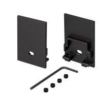 Заглушка SL-COMFORT-3551 BLACK c отверстием (arlight, Металл)  031793  Arlight