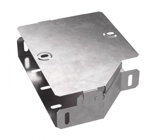 Переходник левый с крышкой Стандарт 200х150х50  PR16.0490  Промрукав