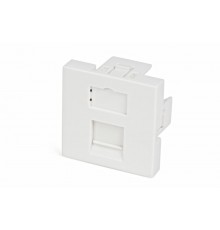 SIP2-1K-M45-45 Вставка 45x45 (аналог Mosaic) для 1 модуля формата Keystone Jack, со шторкой  35207  Hyperline