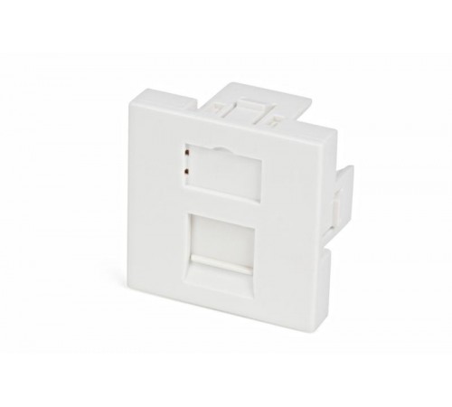 SIP2-1K-M45-45 Вставка 45x45 (аналог Mosaic) для 1 модуля формата Keystone Jack, со шторкой  35207  Hyperline