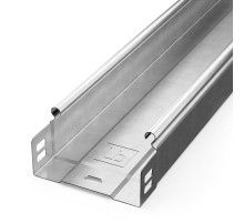 Лоток неперфорированный Стандарт INOX (AISI 304) 100х50х3000 (0,8 мм) (3 м/уп)  PR16.2282  Промрукав