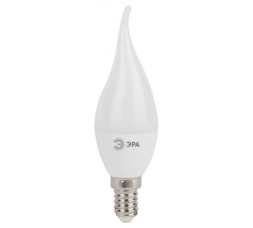 Лампа светодиодная LED BXS-9W-827-E14 Лампы СВЕТОДИОДНЫЕ СТАНДАРТ ЭРА (диод, свеча на ветру, 9Вт, тепл, E14)  Б0027973  ЭРА