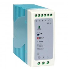 Блок питания на дин рейку 60Вт,Uвх ~ 220 В AC m, Uвых - 12 В DC постоянного тока DR-M-60W-12 EKF