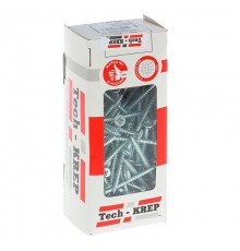 Саморезы универсальные 70х5,0 мм (100 шт) оцинкованные - коробка с окном ( 0,575 кг)  102202  Tech-KREP