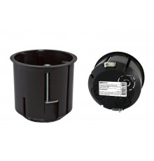 Коробка установочная СП D73х73мм, углубленная, саморезы, метал. лапки, IP20, инд. штрихкод,  SQ1403-0910  TDM