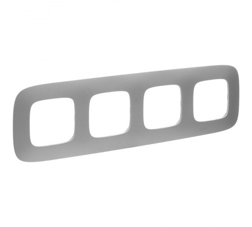 Valena ALLURE Алюминий Рамка 4-ая  754394  Legrand