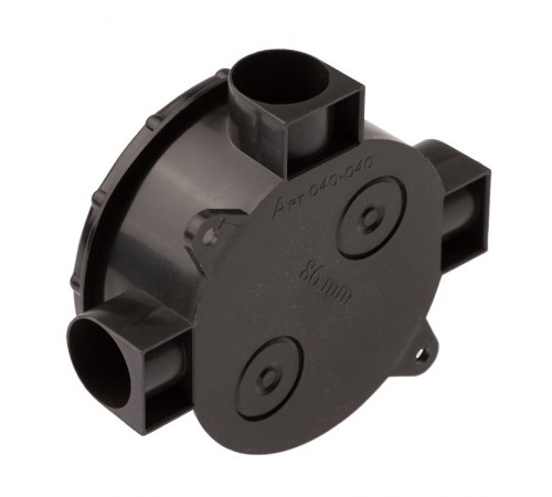 Коробка распределительная открытой установки трехрожковая черная IP42 KOR-70-35-3-b  Б0052727  ЭРА