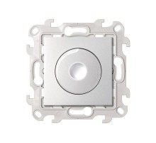 Светорегулятор LED поворотно-нажимной проходной 6-60Вт 230В цвета алюминий S24 Harmonie  2412313-033  Simon