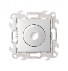 Светорегулятор LED поворотно-нажимной проходной 6-60Вт 230В цвета алюминий S24 Harmonie  2412313-033  Simon