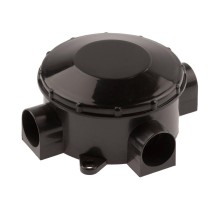 Коробка распределительная открытой установки трехрожковая черная IP42 KOR-70-35-3-b  Б0052727  ЭРА