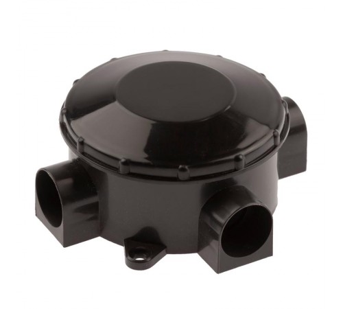 Коробка распределительная открытой установки трехрожковая черная IP42 KOR-70-35-3-b  Б0052727  ЭРА