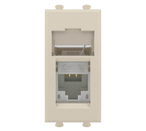 Компьютерная розетка "Ванильная дымка" Avanti RJ-45 модульная, кат. 5е , 1 мод  4405461  DKC