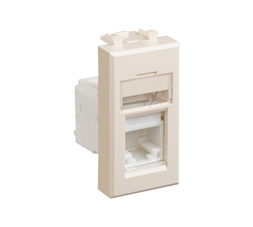 Компьютерная розетка "Ванильная дымка" Avanti RJ-45 модульная, кат. 5е , 1 мод  4405461  DKC