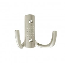 Крючок с перф. , 2-х рожковый, сатин (1 шт)  - пакет   129910  Tech-KREP