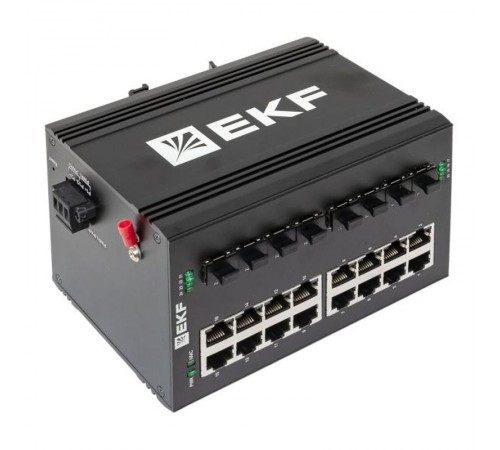 Промышленный неуправляемый коммутатор U-8GX/SFP-16GT, 8 портов 1000Base-X SFP, 16 портов 10/100/1000Base-T(X) RJ45, монтаж на динрейку TSX TSX-U-8GX/