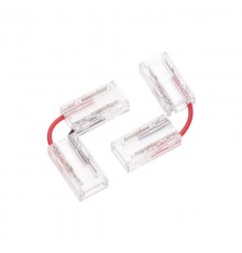 Коннектор L-образный гибкий для одноцветной светодиодной ленты COB 8мм  148-106  REXANT