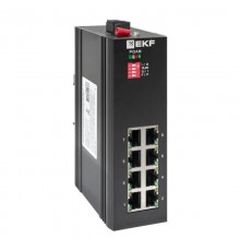 Промышленный неуправляемый коммутатор U-8GT, 8 портов 10/100/1000Base-T(X) RJ45, монтаж на динрейку TSX TSX-U-8GTEKF