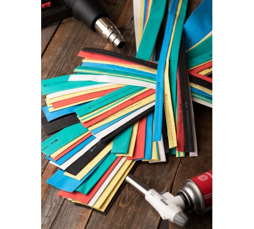 Набор ТУТ нг: 7 цветов по 7шт. Разного диаметра (10/5; 12/6; 16/8; 20/10; 25/12,5; 30/15; 40/20) 1м. EKF PROxima  tut-n-1-r  EKF