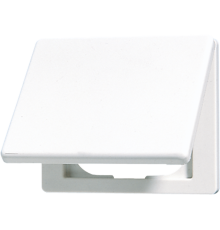 Подпружиненная откидная крышка, для монтажа устройств размером 50х50; термопласт; белый; SL500  SL590KLWW  Jung
