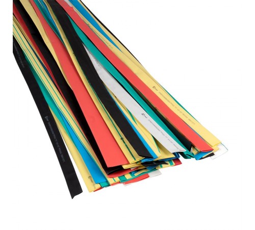 Набор ТУТ нг: 7 цветов по 7шт. Разного диаметра (10/5; 12/6; 16/8; 20/10; 25/12,5; 30/15; 40/20) 1м. EKF PROxima  tut-n-1-r  EKF