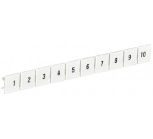 Маркеры для КПИ-10мм2 с нумерацией №№ 1-10   YZN11M-010-K00-10  IEK 