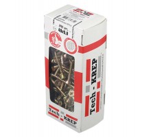 Саморезы универсальные 40х5,0 мм (200 шт) желтые - коробка с окном ( 0,666 кг)  102262  Tech-KREP