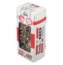 Саморезы универсальные 40х5,0 мм (200 шт) желтые - коробка с окном ( 0,666 кг)  102262  Tech-KREP