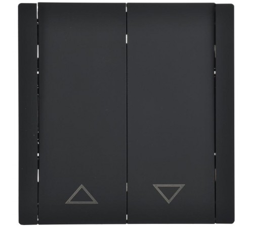 FORTE&PIANO Выключатель жалюзи 10А FP111 черный  FP-V15-0-10-1-K02  IEK