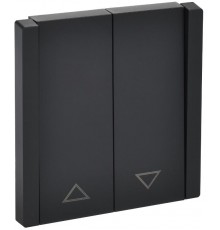 FORTE&PIANO Выключатель жалюзи 10А FP111 черный  FP-V15-0-10-1-K02  IEK