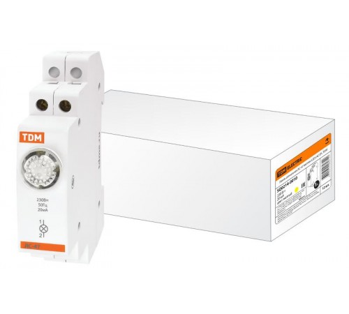 Лампа сигнальная ЛС-47 желтая (LED) AC/DC   SQ0214-0010  TDM