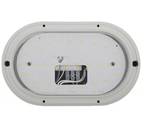 Светильник светодиодный пылевлагозащищенный для ЖКХ ДПО SPB-7-12-O 12Вт 5000К IP65 1140лм 220x135x65 Овал антивандальный  Б0030242  ЭРА