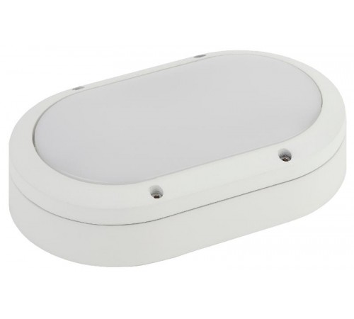 Светильник светодиодный пылевлагозащищенный для ЖКХ ДПО SPB-7-12-O 12Вт 5000К IP65 1140лм 220x135x65 Овал антивандальный  Б0030242  ЭРА