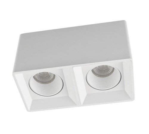 Светильник светодиодный накладной DK3085-WH IP20, 10Вт, GU5.3, LED, белый/белый, пластик  DK3085-WH  DENKIRS