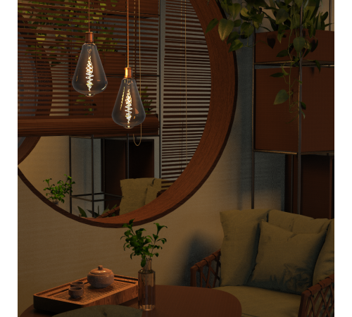 Лампа светодиодная LED Filament ST164 E27 8.5W Gray 165lm 1800K 1/6  157802005  Gauss