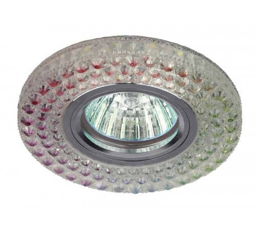Светильник точечный встраиваемый под лампу DK LD15 MR16 50Вт GU5.3 мультиколор с подсветкой  Б0028081  ЭРА