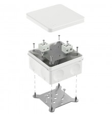 Коробка огнестойкая для о/п двухкомпонентная 60-0300-FR6.0-4 Е15-Е120 RAL9003 100х100х50 (14 шт/уп)  60-0300-9003-FR6.0-4  Промрукав