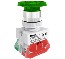 Выкл. кноп. грибок AELA 22 мм Цвет:ЗЕЛЕНЫЙ неон 2  25029DEK  DEKraft