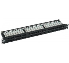 ITK 1U патч-панель кат. 5e UTP 48 пт. Dual IDC выс. плотн.  PP48-1UC5EU-D05H  ITK