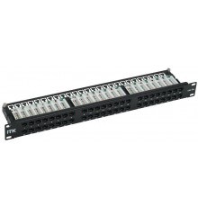 ITK 1U патч-панель кат. 5e UTP 48 пт. Dual IDC выс. плотн.  PP48-1UC5EU-D05H  ITK