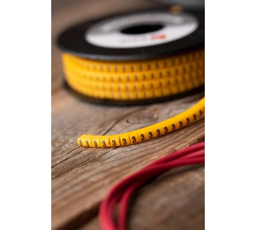 Маркер-кабельный 1,5кв.мм "3" (1000шт.) (ЕС-0) EKF PROxima  plc-KM-1.5-3  EKF