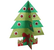 Фигура "Елочка складная" 3D, 100*84 см, цвет зеленый  502-393  NEON-NIGHT