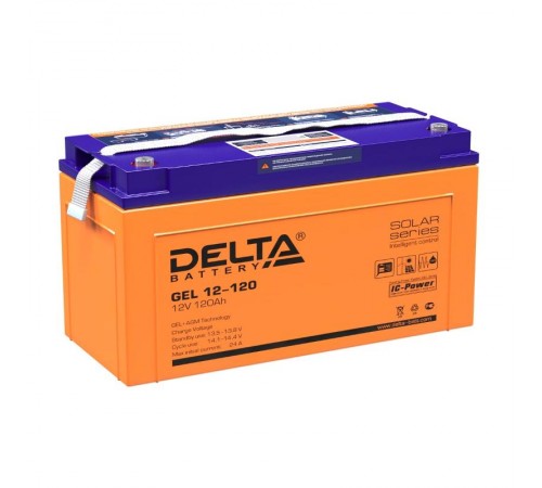 Аккумуляторная батарея Solar серии GEL 12-120 12В/120Ач  GEL 12-120  DELTA