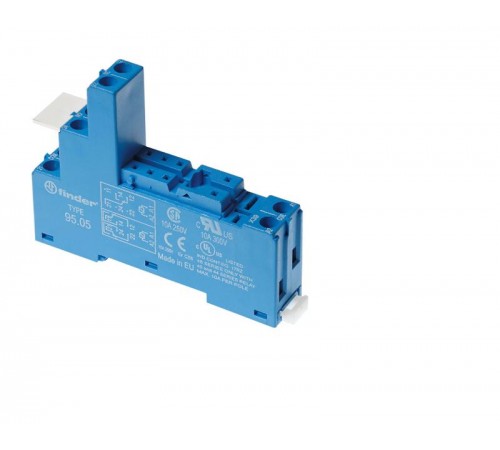 Розетка с винтовыми клеммами (с зажимной клетью) для реле 40.51, 40.52, 40.61, 44.52, 44.62; применяются модули 99.02, 86.03;  9505SMA  Finder