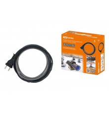 Нагревательный саморегулирующийся кабель "Стоплёд" НСК6-Н с вилкой, на трубу (6м/96Вт)   SQ2510-0003  TDM