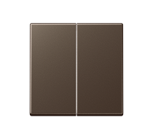 Двойная клавиша для балансирных механизмов выключателей (кнопок), в комплекте с AS90-5HP (крепежный элемент), возможно IP44; дюропласт; мокко; A500  