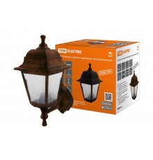 Светильник садово-парковый НБУ 04-60-001 четырехгранник, настенный, пластик, расс.пластик, медь  SQ0330-0784  TDM