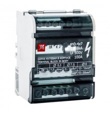 Шина нулевая в корпусе 4х7 EKF PROxima  sn0-4x7  EKF