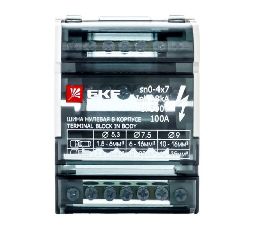 Шина нулевая в корпусе 4х7 EKF PROxima  sn0-4x7  EKF