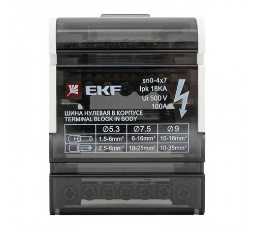 Шина нулевая в корпусе 4х7 EKF PROxima  sn0-4x7  EKF