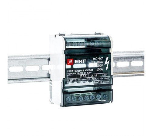 Шина нулевая в корпусе 4х7 EKF PROxima  sn0-4x7  EKF